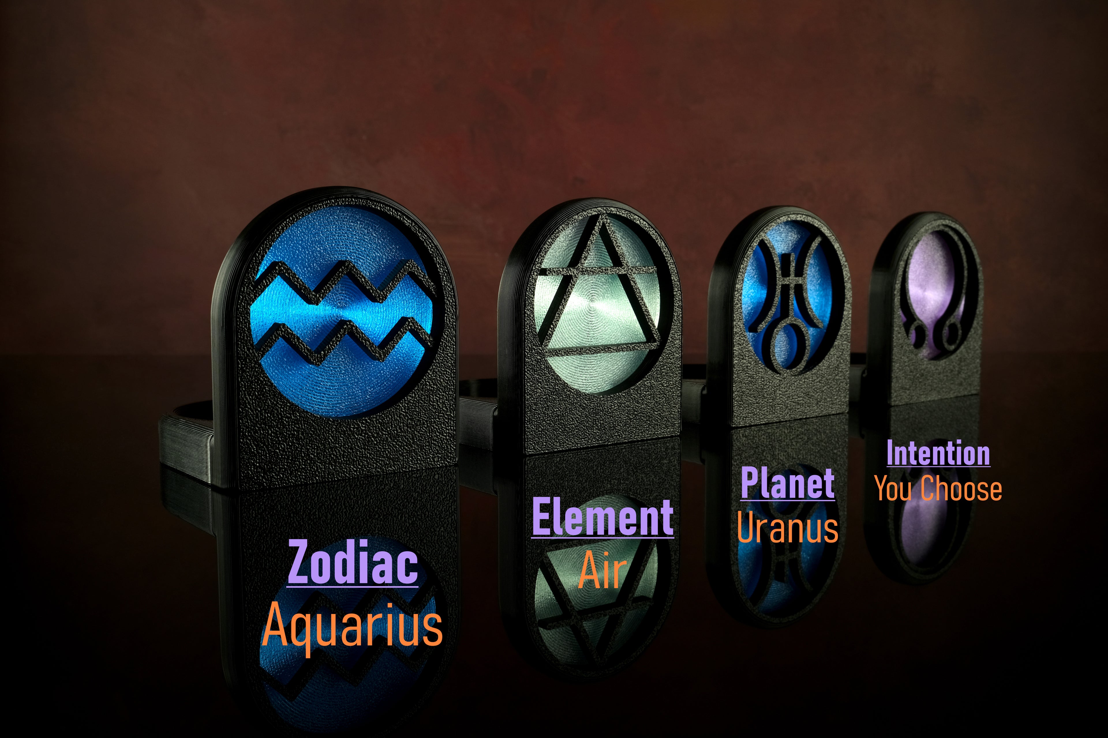 Aquarius Candle Holder Set