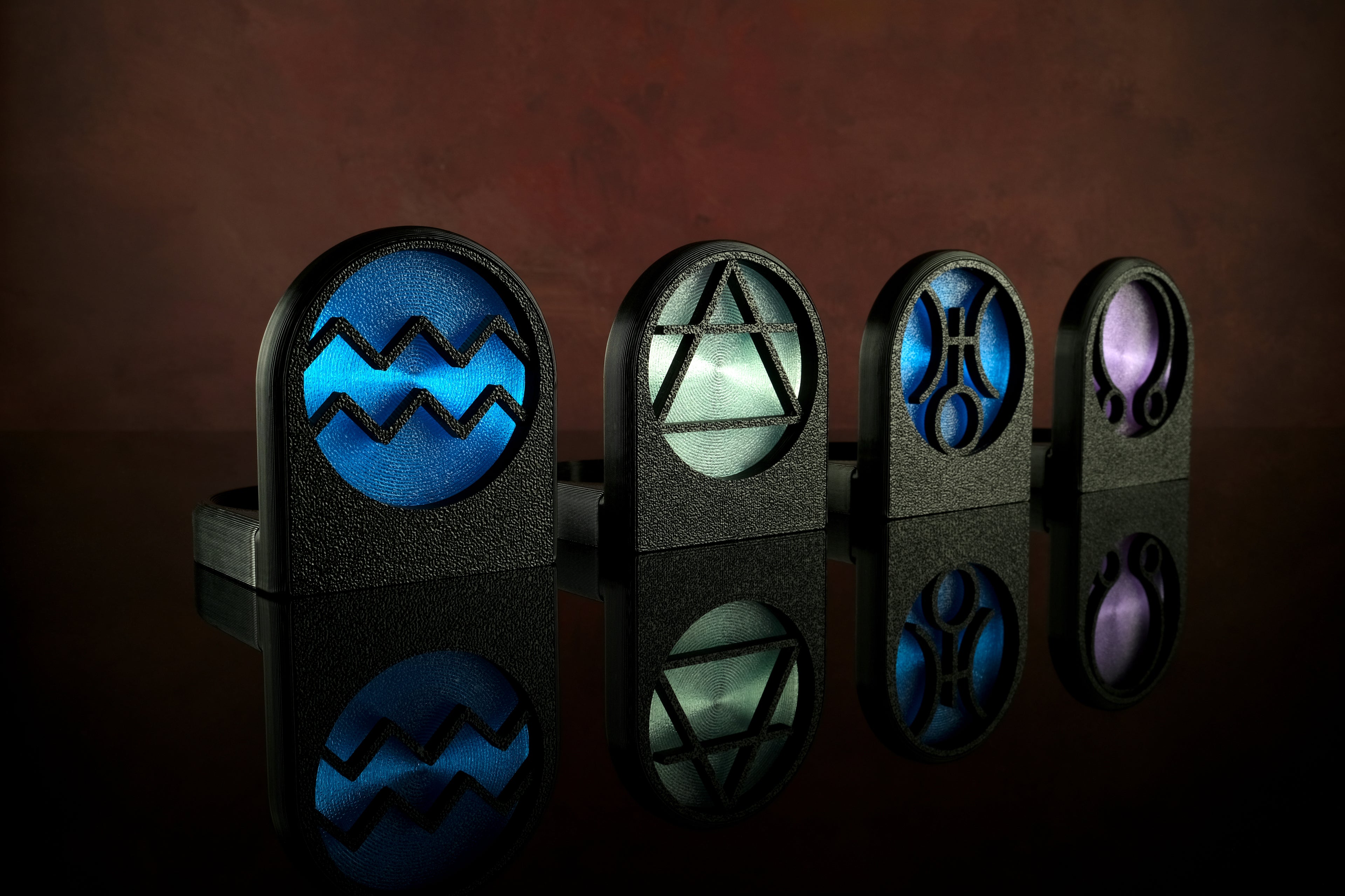 Aquarius Candle Holder Set