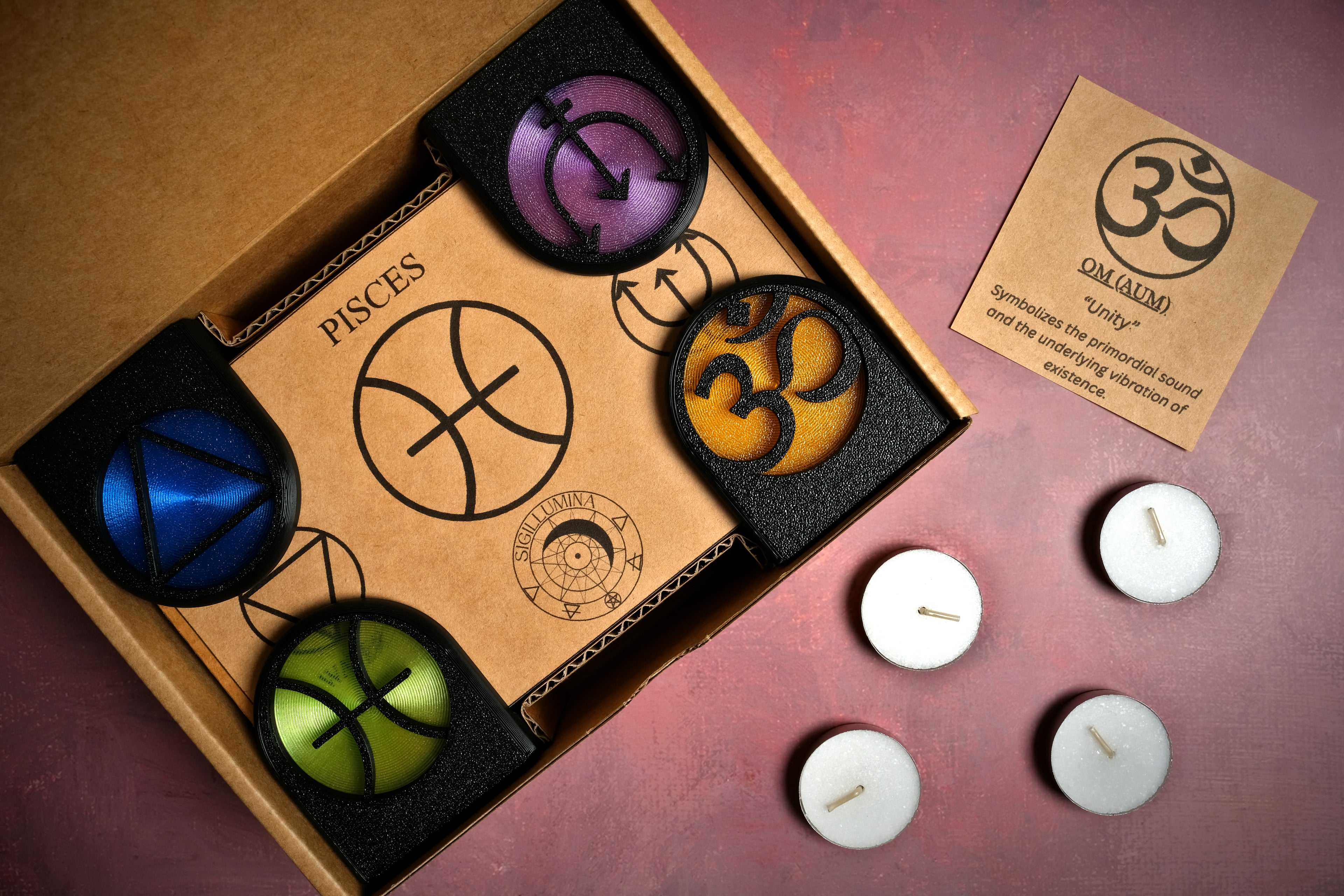 Aquarius Candle Holder Set